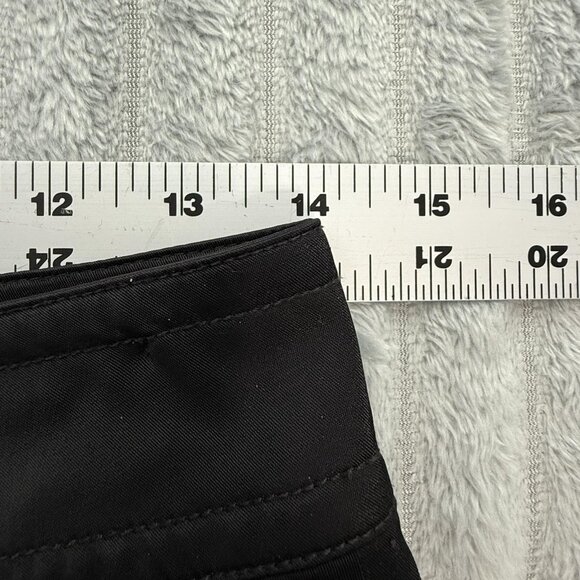 Kenar Skirt Womens 8 Black Goth Flare Retro A-Line Zip Front Pockets Parachute - Picture 5 of 7